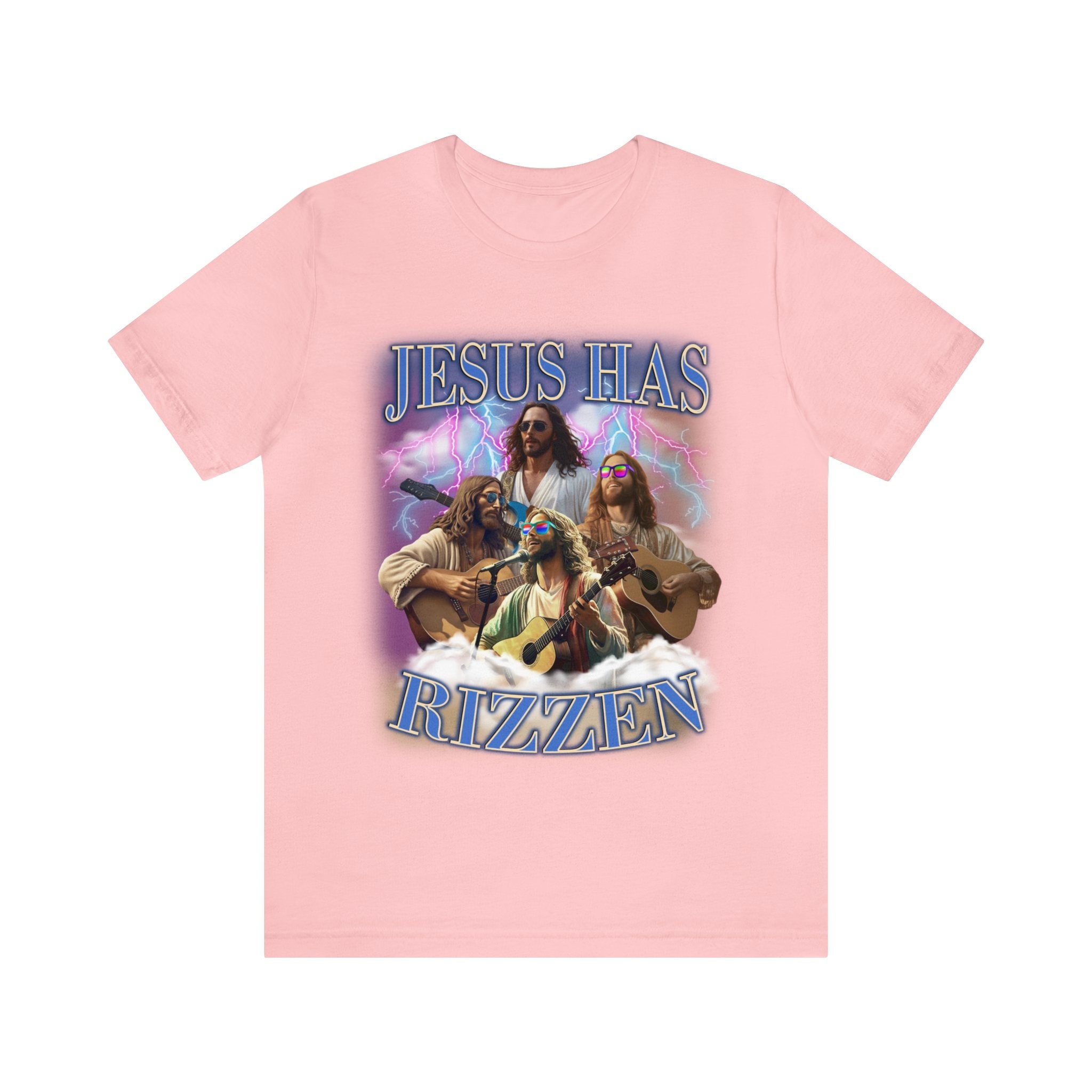 Funny Jesus Has Rizzen Rock Star Shirt, He is Rizzen Shirt