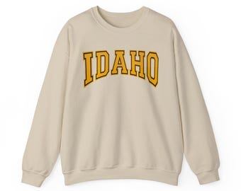 Vintage Idaho Sweatshirt, Idaho Fan Sweatshirt, Distressed Idaho Sweatshirt, Idaho Gift College Student gift, Idaho Sweatshirt