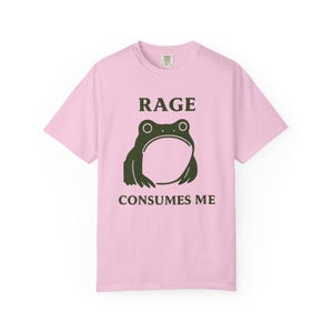 Rage Consumes Me Frog Shirt, Comfort Colors Shirt, Frog Pond TShirt, Meme Frog Shirt, Funny Frog Retro Shirt, Frog Shirt