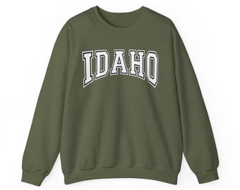 Vintage Idaho Sweatshirt, Idaho Fan Sweatshirt, Distressed Idaho Sweatshirt, Idaho Gift College Student gift, Idaho Shirt