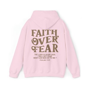 Faith Over Fear Christian Hoodie, Jesus Hoodie, Trendy Hoodie, Aesthetic Hoodie, Unisex Heavy Blend™ Hooded Sweatshirt