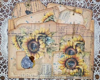 Junk Journal Embellishment Pocket - Vintage Inspired