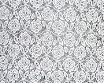 All over lace fabric suitable for journal covers and embellishments