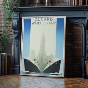 Cruise Travel Poster, Cruise Travel Print, Travel Wall Art, Vintage Travel Poster, City Poster, Retro Travel Poster, Cruise liner poster,