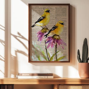 Vogel Poster, Blumendruck, Enzyklopädie Druck, Vintage Wandkunst, Wörterbuch Poster, Wörterbuch Druck, Liebe Vogel Poster, Liebe Vogel Druck