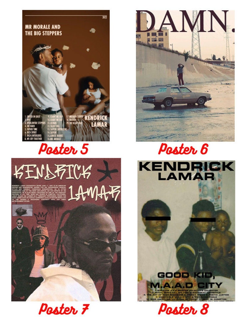 Kendrick Lamar Aesthetic Poster, Hip Hop Poster, Mr Morale and the Big
