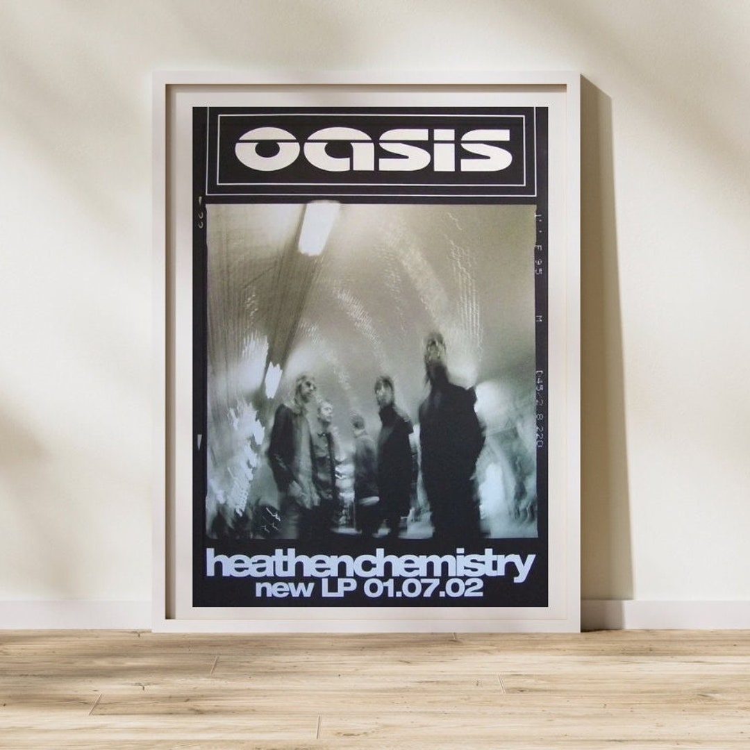 Oasis Poster, Aesthetic Music Poster, Vintage Poster, Album Cover