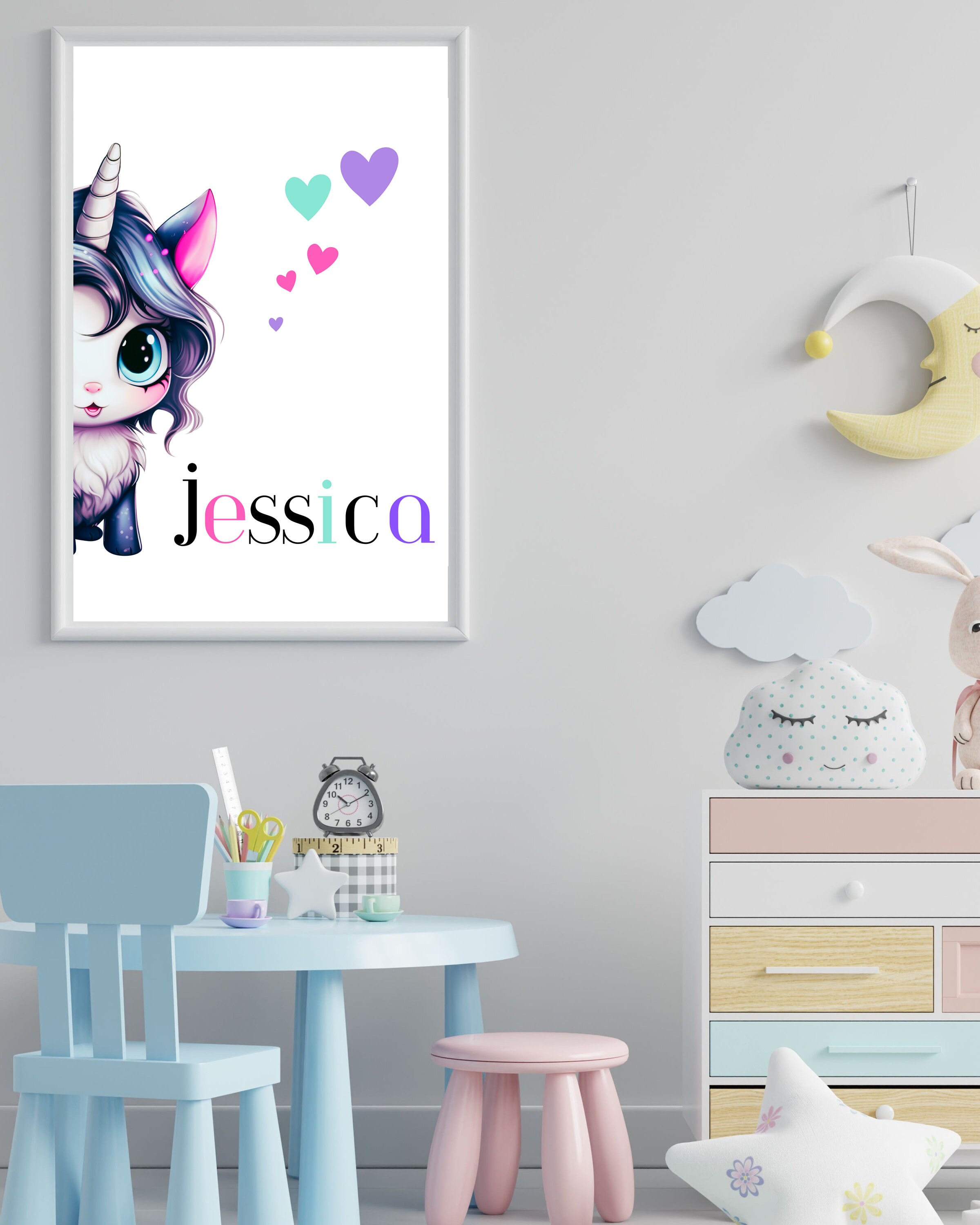 Unicorn Nursery Wall Art,, Unicorn Printable Decor, Unicorn Decor ...