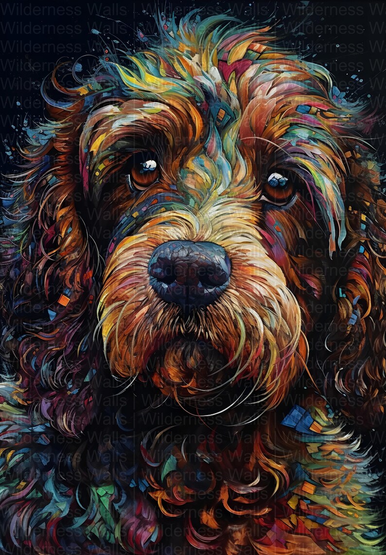 Cockapoo Digital Instant Download Cockapoo Digital Art for Home Decor and Dog - Etsy