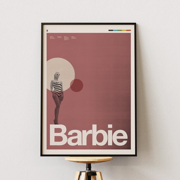 BARBIE inspired poster, Margot Robbie, Ryan Gosling, Greta Gerwig