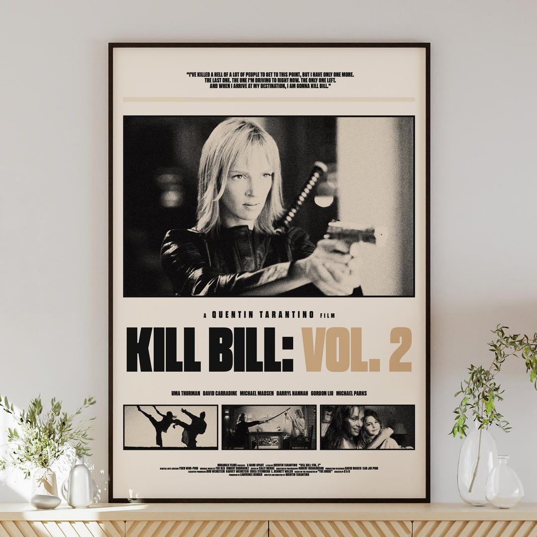 KILL BILL: VOL. 2 Poster Digital Download, Minimalist Art, Mid