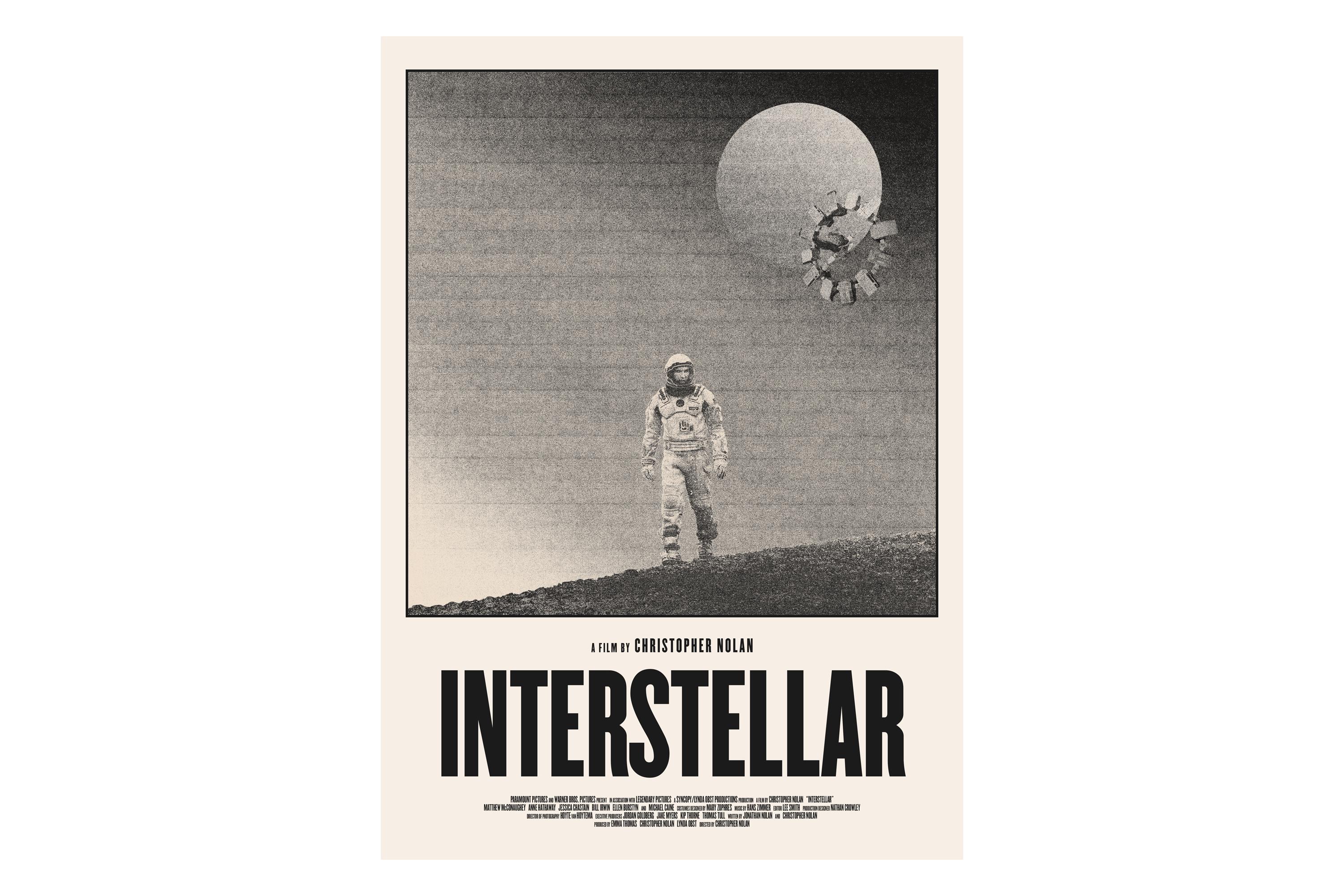 INTERSTELLAR Poster Digital Download, Minimalist Wall Art, Mid