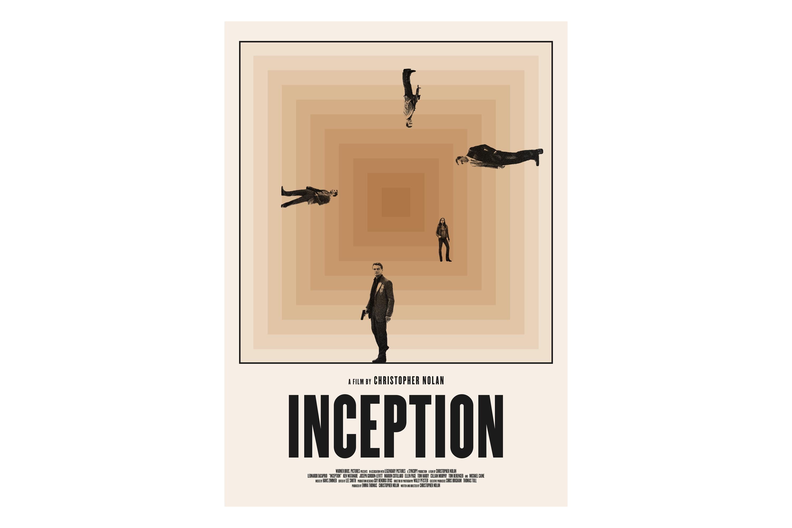 INCEPTION Poster Digital Download, Minimalist Wall Art, Mid