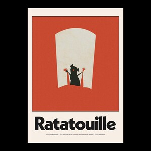 RATATOUILLE poster digital download, modern animated movie print, kids room and kitchen decor, Pixar wall art, Disney, Remy and Linguini image 3
