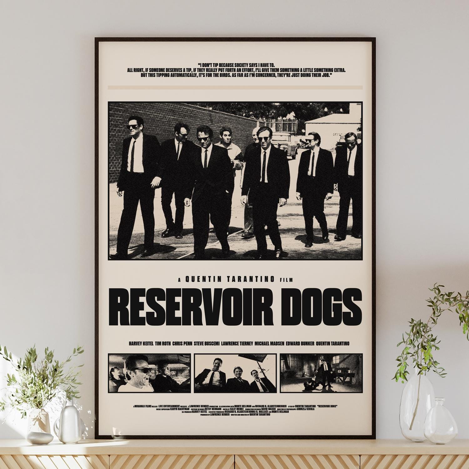 額縁付き】Reservoir Dogs レザボアドッグス A2 ポスター 【公式通販】