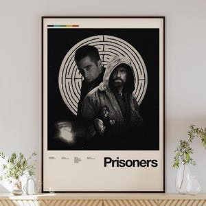 PRISONERS movie poster, minimalist wall art, vintage style, retro home decor, digital poster, Denis Villeneuve