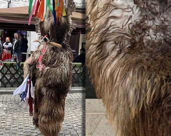 Pieles de oveja de pelo largo para disfraces de carnaval/disfraces