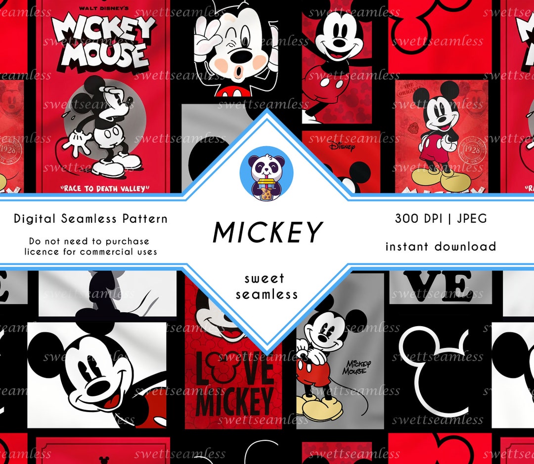 Mouse Digital Seamless Patterns,cute Seamless,tumbler,digital Paper ...