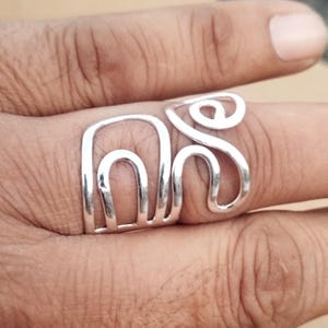 Genuine Citrine Sterling Silver Ring: Handmade Statement Jewelry