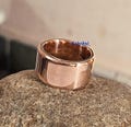Thick Heavy Copper Ring – Handmade Heavy Solid Band Rings, Rustic Statement Jewelry
