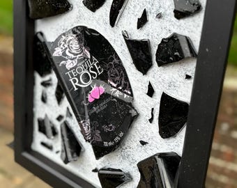 Broken bottle wall art