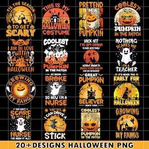 Halloween Bundle PNG, Halloween Bundle, Halloween Png, Gruselige Saison Png, Herbst Png, Retro Halloween Png, Halloween Png Designs, Digitale Datei