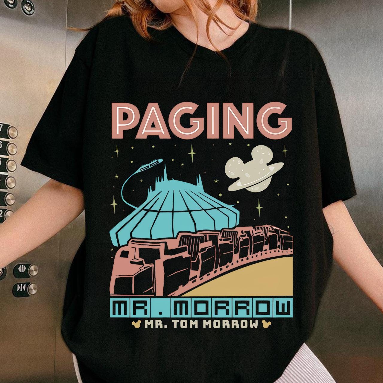 Paging Mr. Morrow pNG, Space Mountain Png , Tomorrowland Png, People Mover Png, Magic Kingdom People mover Png, Disney Gift png.