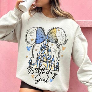 Birthday Girl PNG, Minnie Birthday Party, Kids Birthday Gift, Disneyland Birthday Trip, Disneyworld PNG, Family PNG