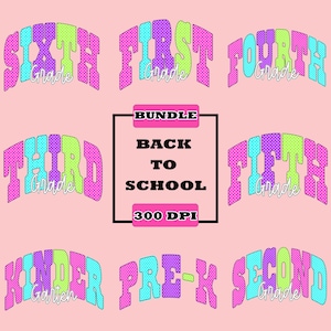 Back to school png bundle, Preppy Back To School Bundle png, First Day Of School Shirt, Coquette Teacher Png, Girl Shirt Sublimation Designs