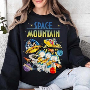 Vintage 90s Space Mountain Png, Retro Mouse and Friends Png, Magic Star Png, Magic Kingdom Png, Disni Trip Pngs