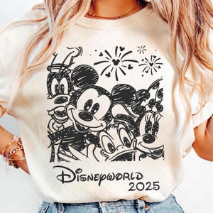 レトロ ディズニーワールド 2025 PNG、レトロ ウォルト ディズニー PNG、ディズニーワールド マッチング PNG、ディズニー バケーション マッチング PNG、ミッキーと仲間たち PNG