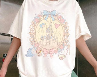 Design Coquette Bow Castle Png, Magic Kingdom Girly Girl Trip Png , WDW Birthday Girl Png, PNG, Fantasia Baby Png