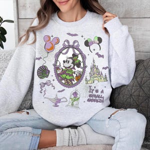 Retro Coquette Bow Minnie Mouse Skeleton Png, Watercolor Disney Halloween Trip Png, Mouse&#39;s Not So Scary Party 2025, Disney Castle Png