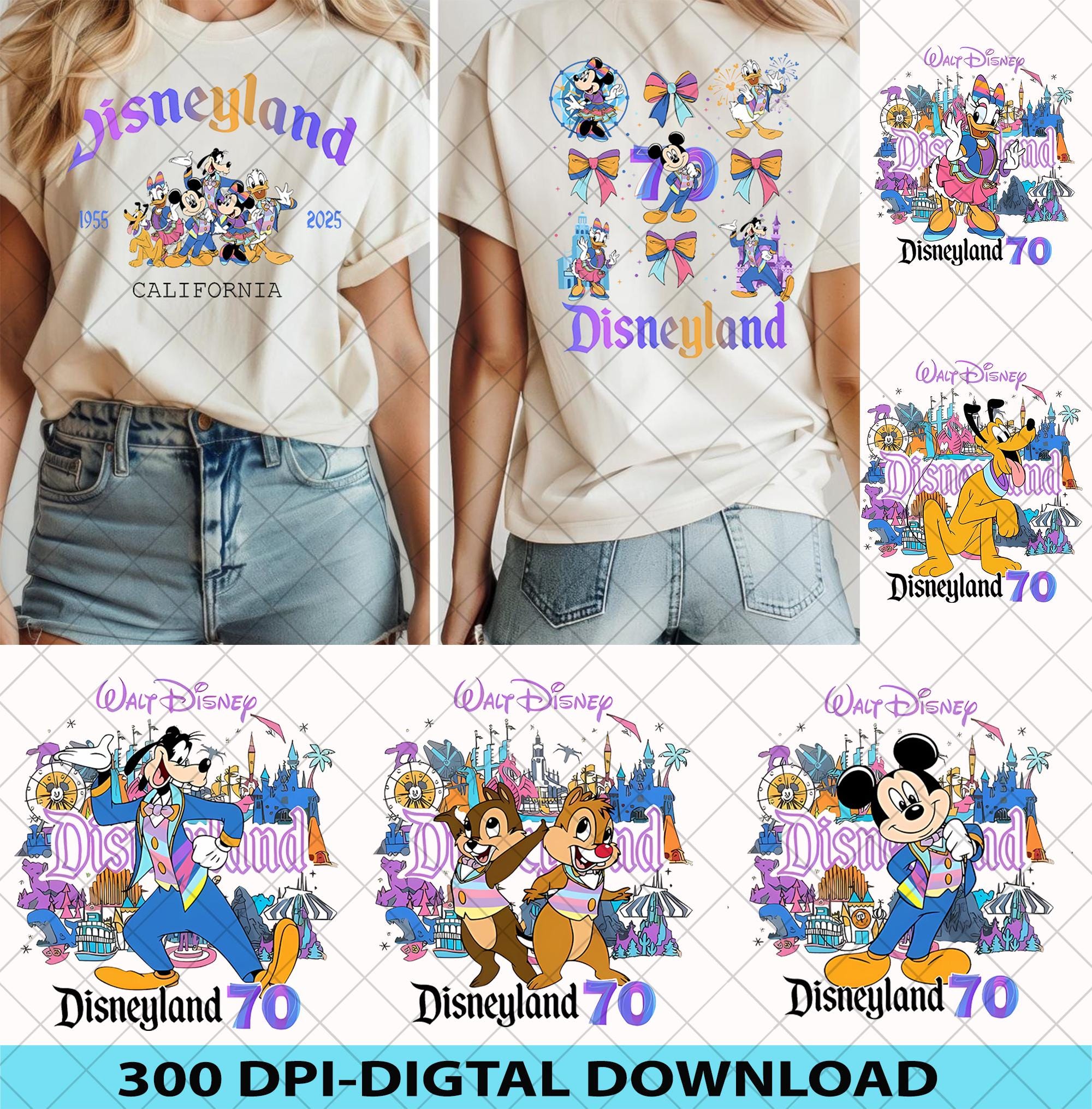 ディズニーランド70周年記念シャツ Disneyland 70th Anniversary Baseball Shirt for Adults