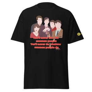 PULP Common People Lyrics Minimal Art Printed Unisex T Shirt Jarvis Cocker