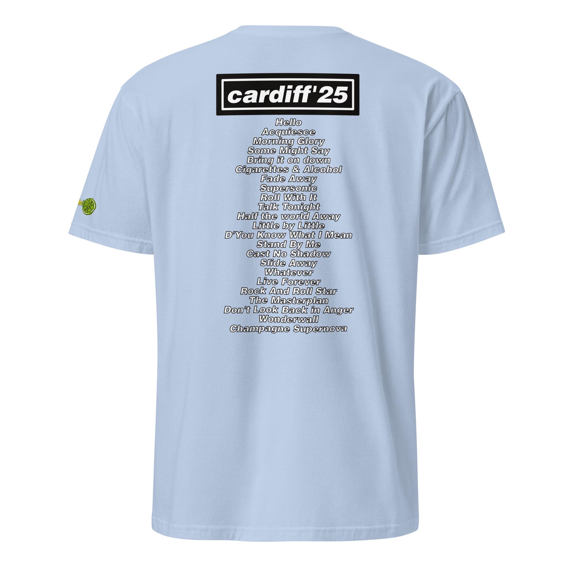 Oasis Cardiff 2025 Setlist T Shirt - Etsy