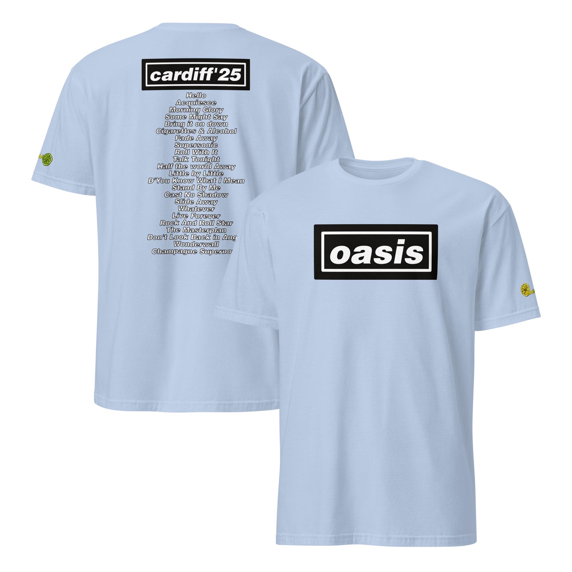 Oasis Cardiff 2025 Setlist T Shirt - Etsy
