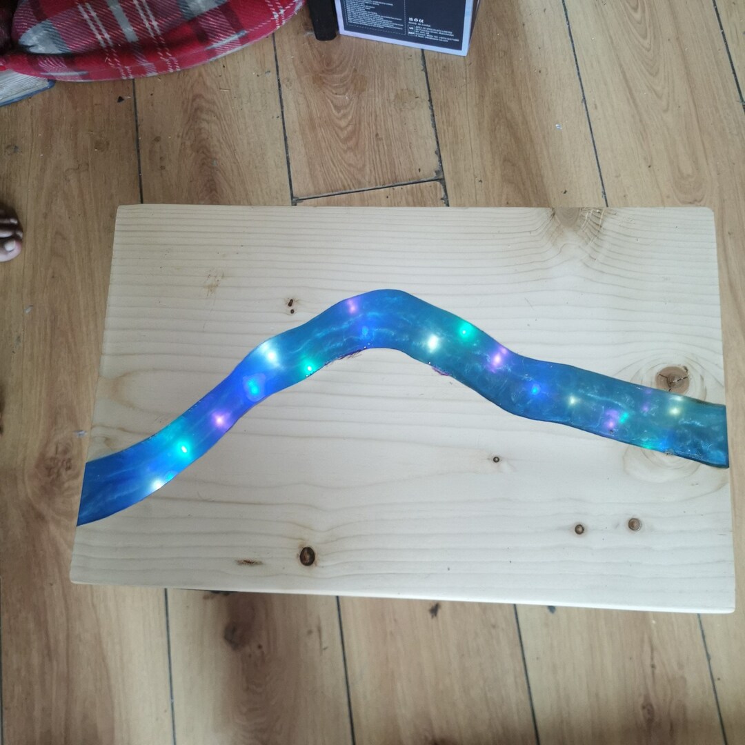 Light up Epoxy Resin Coffee Table - Etsy