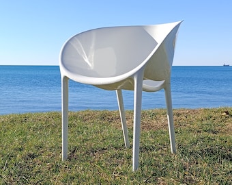 Zeitgenössischer Soft Egg Side Chair von Philippe Starck für Driade / Vintage / Retro / französischer Designer