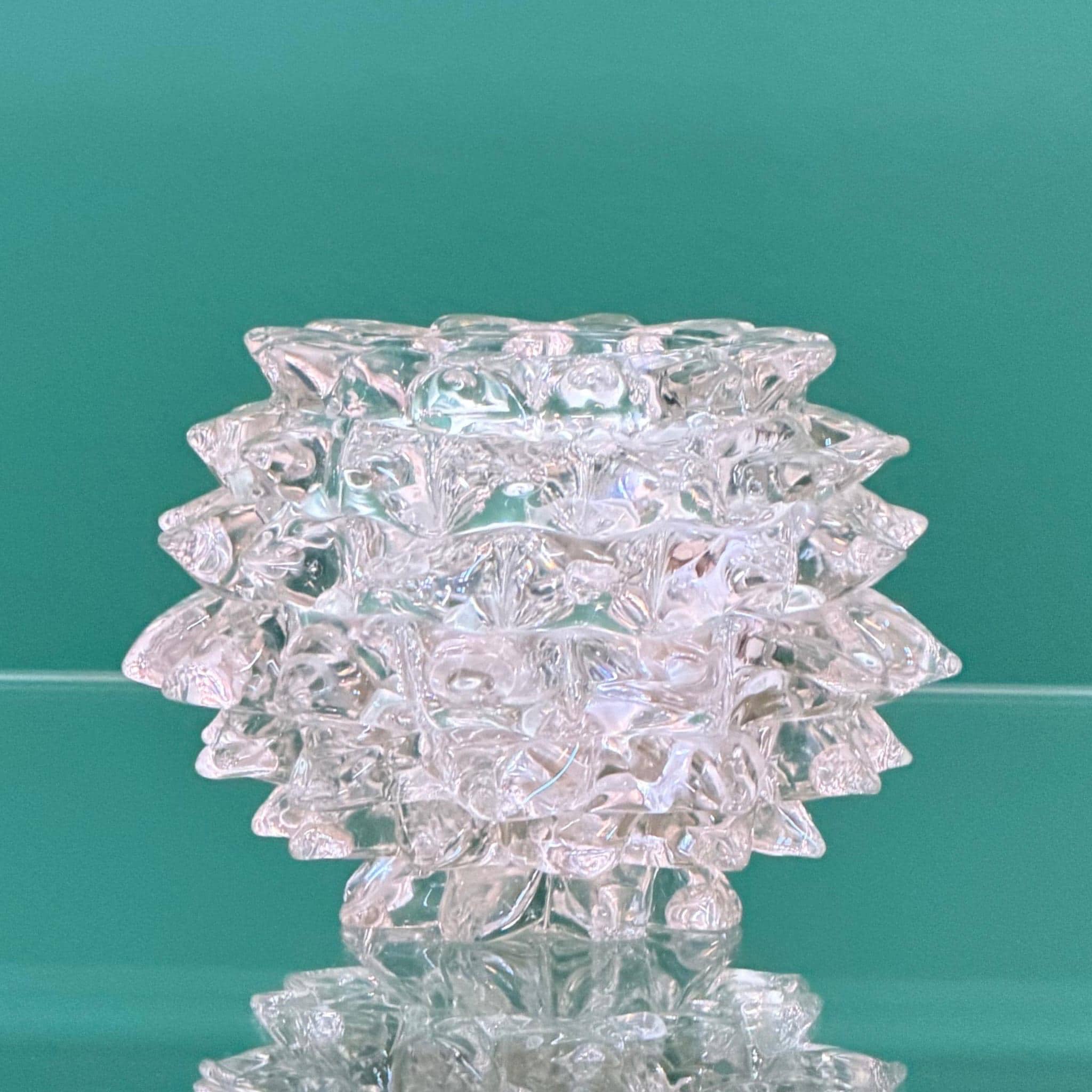 ムラーノガラス Murano Barovier & Toso 金ラメ 紫 花瓶 30㎝ Barovier