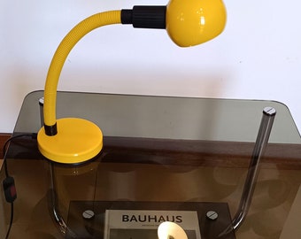 Desk lamp / Yellow Table Lamp from Veneta Lumi / Italy, 1970s / mid century table lamp / space age