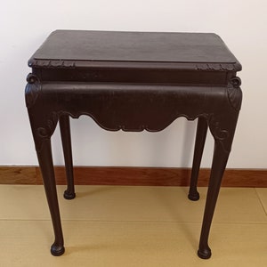 Ancient high side table / antique table / massive wood / vintage / coffee table