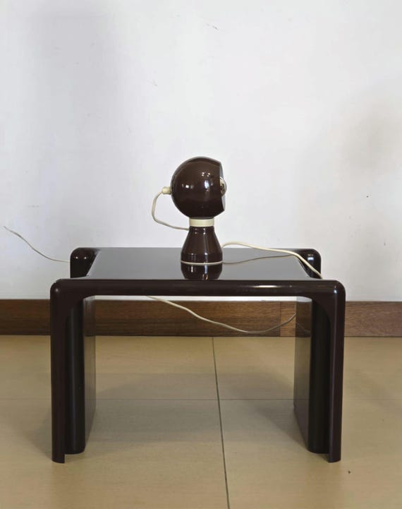 Modern 'Scargo' coffee table by Giotto Stopino / side table / 70s / Elco/ Italy