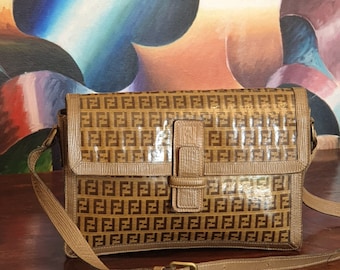 Original Fendi pumpkin vintage bag / 80s / Canvas