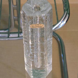 MID century cristal vase/ handmade / Germany / 70s