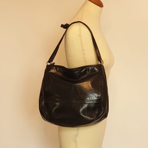Bottega Veneta vintage leather black bag /