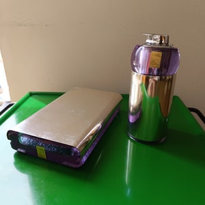 Biglia Joe Colombo Cigarette Box / Silver and Crystal /  Joe Colombo for A. Di Cambio / 1968 / retro/ vintage / 60s / design/ modern