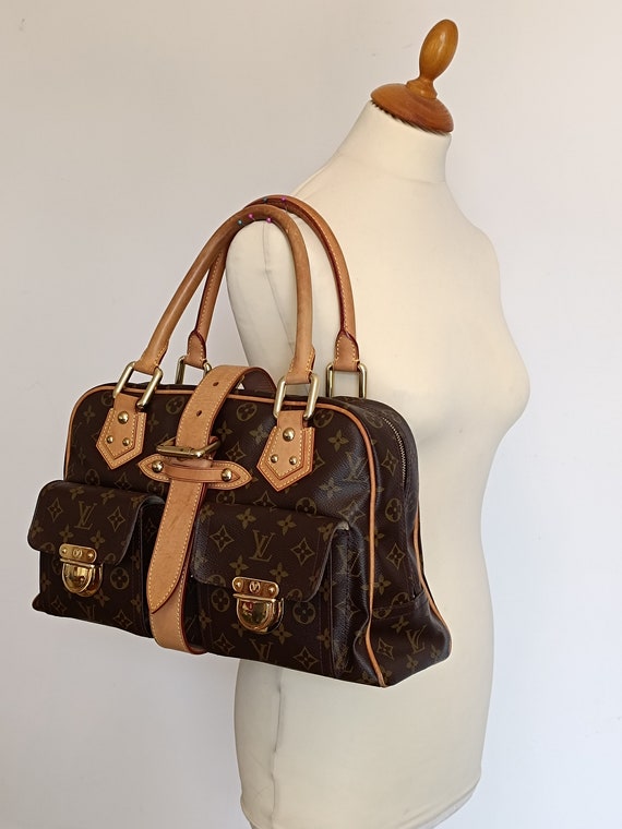 The Georgerous Manhattan GM Bag Louis Vuitton Vachetta Canvas Monogram Etsy