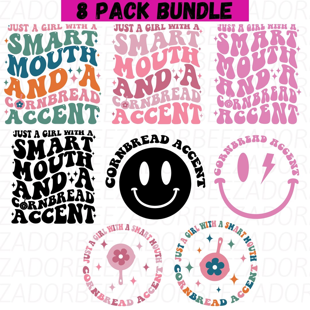 Cornbread Accent SVG PNG Bundle: Southern Cowgirl Design (digital ...