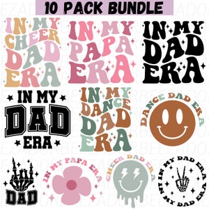 En la era de mi papá, paquete svg png, camiseta del Día del Padre png, en la era de mi papá animador svg, camiseta retro con ondas y mucho estilo para papá.